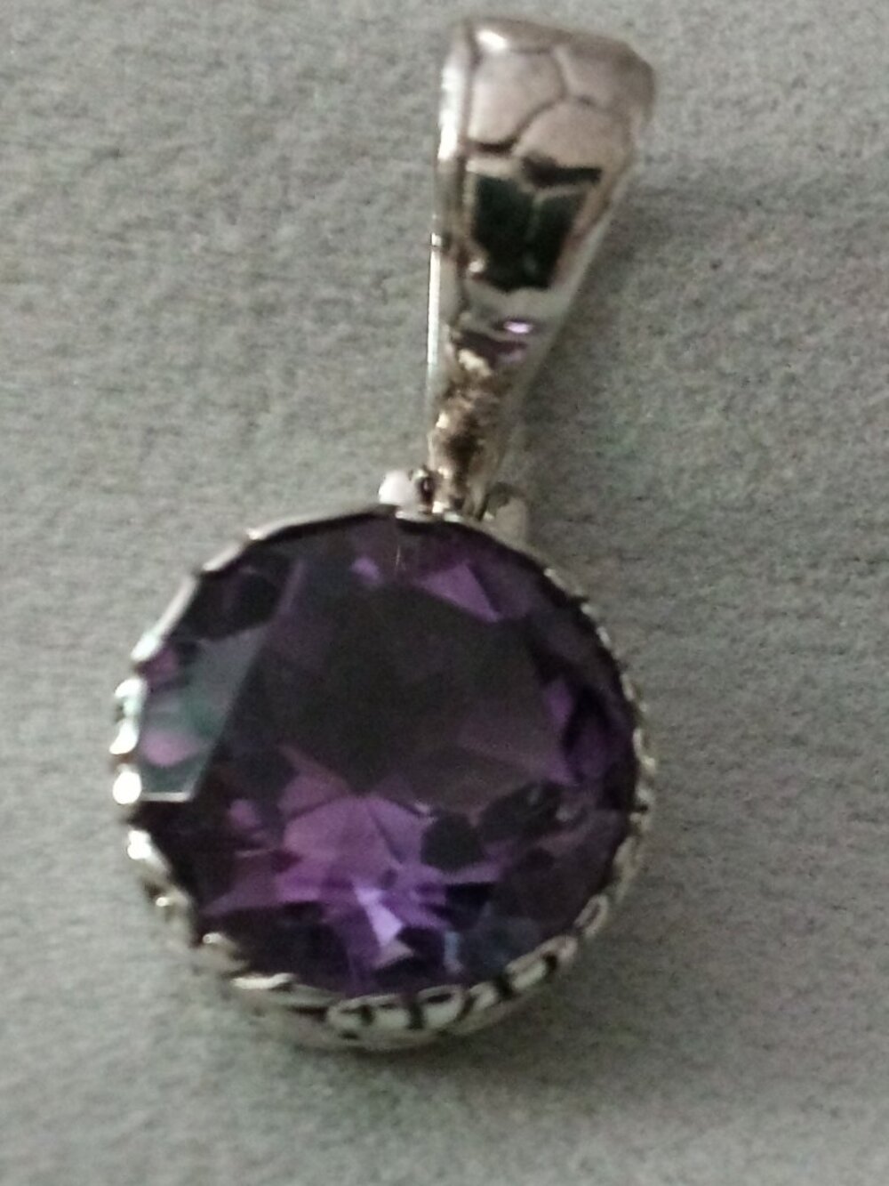 Sterling Silver Amethyst Pendant